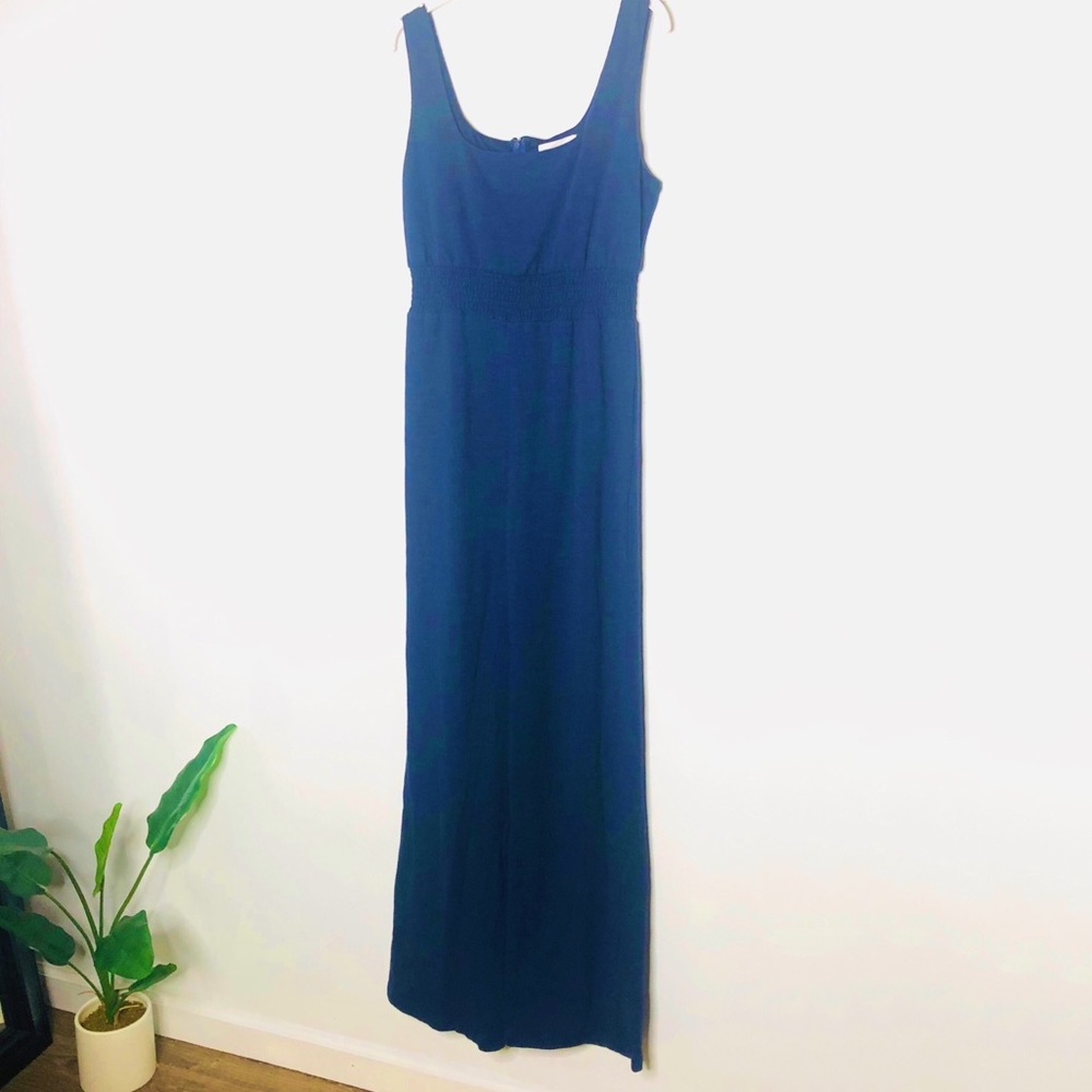Line & Dot Navy Blue Jumpsuit Loungewear  Size Medium